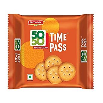 Britannia 50-50 Timepass Salted Biscuits