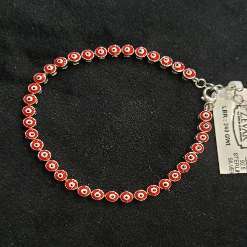 92.5 Pure Silver Evil Eye Bracelet