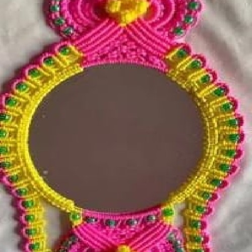 Macrame. mirror