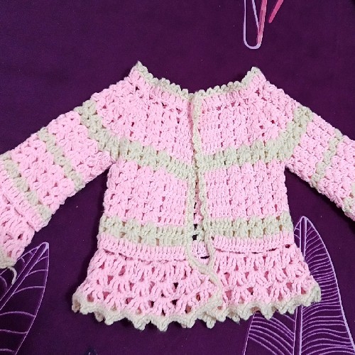 Wool Baby Girl Boat Neck  Sweater