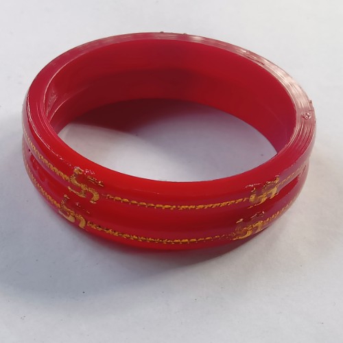 Red Colour Poli Bangles For Women