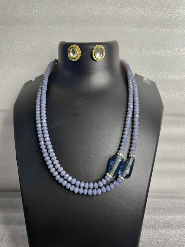 Grey necklace set