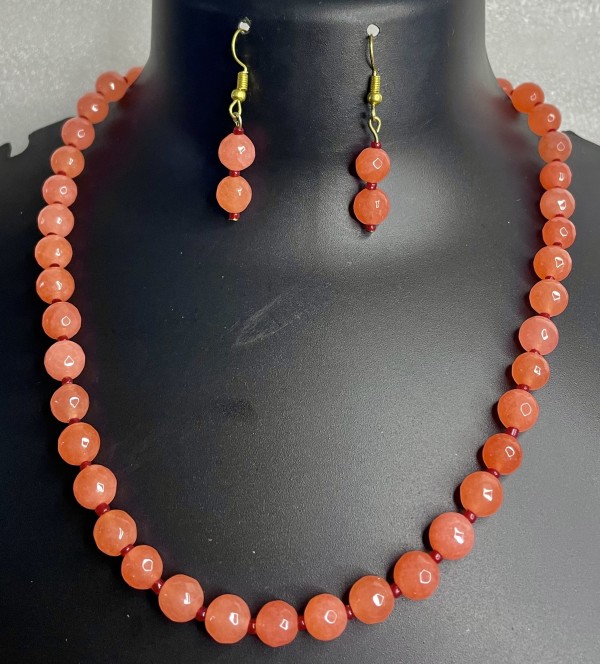 Orange necklace set