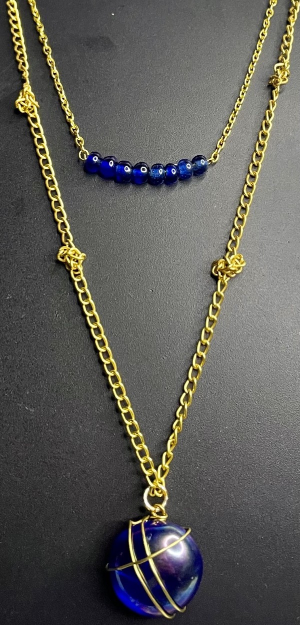 Golden chain necklace