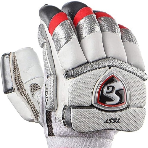 SG Test RH Leather Batting Gloves, Adult - Cricket (Assorted)