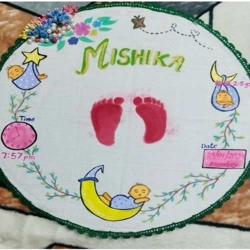 Customised Baby Foot Print Frame