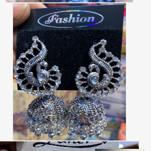 Silver Fancy Earrings