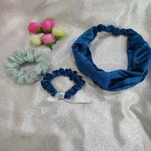 Hair Scrunchies And Headband