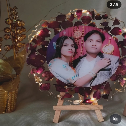 Resin Photo Frame With Light