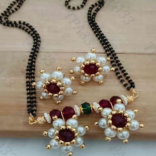 Moti Crystal Mangalsutra